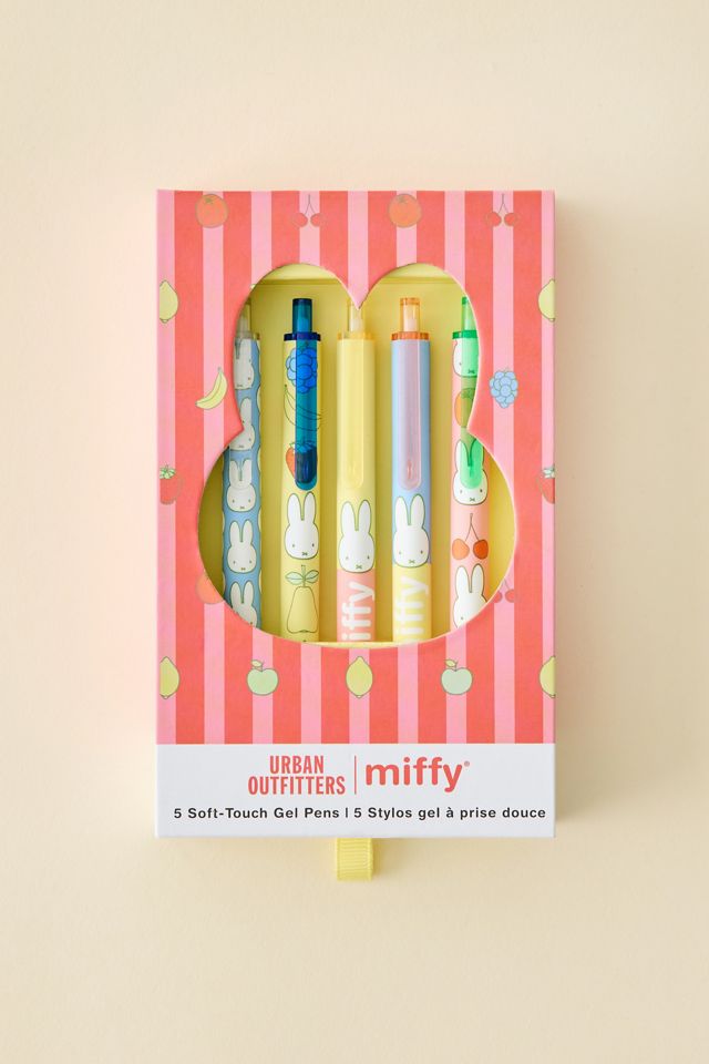 Miffy Fruitful UO Exclusive Soft-Touch Gel Pen Set #1
