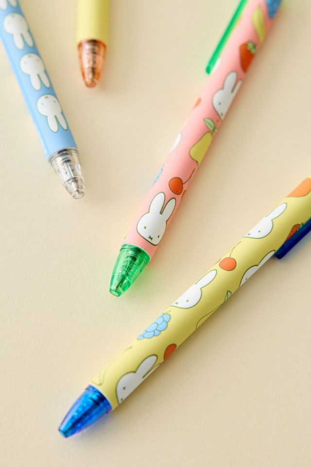 Miffy Fruitful UO Exclusive Soft-Touch Gel Pen Set #2