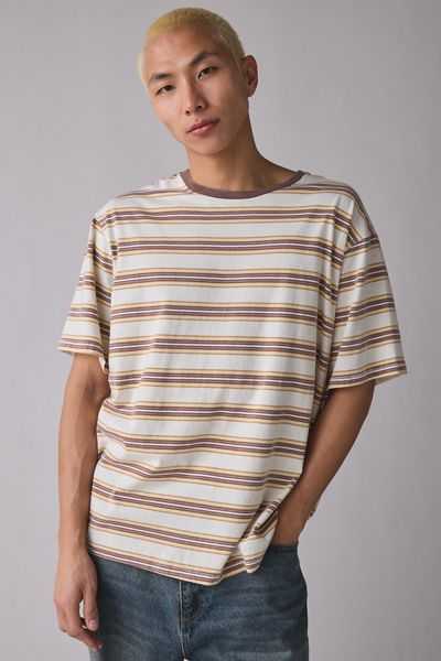 Standard Cloth Pregame Stripe Pattern Relaxed Fit Tee