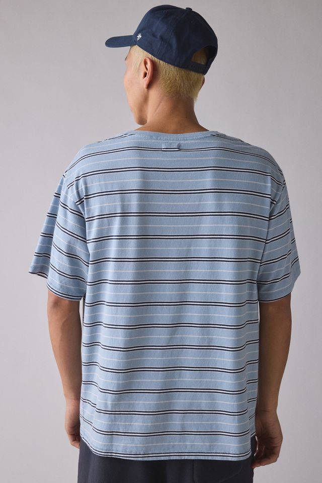 Standard Cloth Pregame Stripe Pattern Relaxed Fit Tee #1