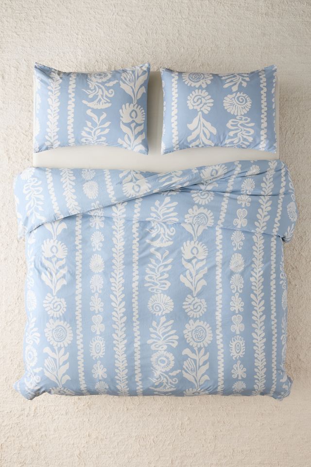 Ensemble de housse de couette Mara Coastal Icon à motif rayé #1