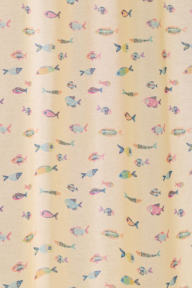 Little Fish Patterned Shower Curtain #1