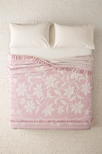 Pixie Floral Woven Bed Blanket