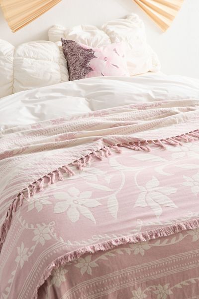 Pixie Floral Woven Bed Blanket