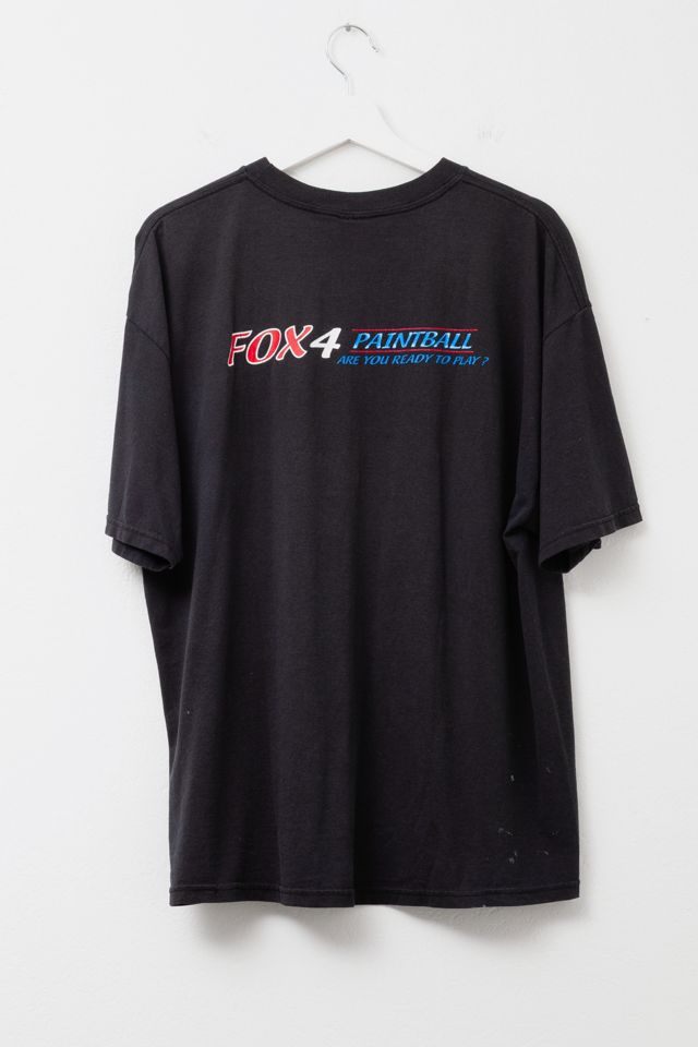 Vintage Y2K Distressed Darkside Paintball Graphic T-Shirt #2