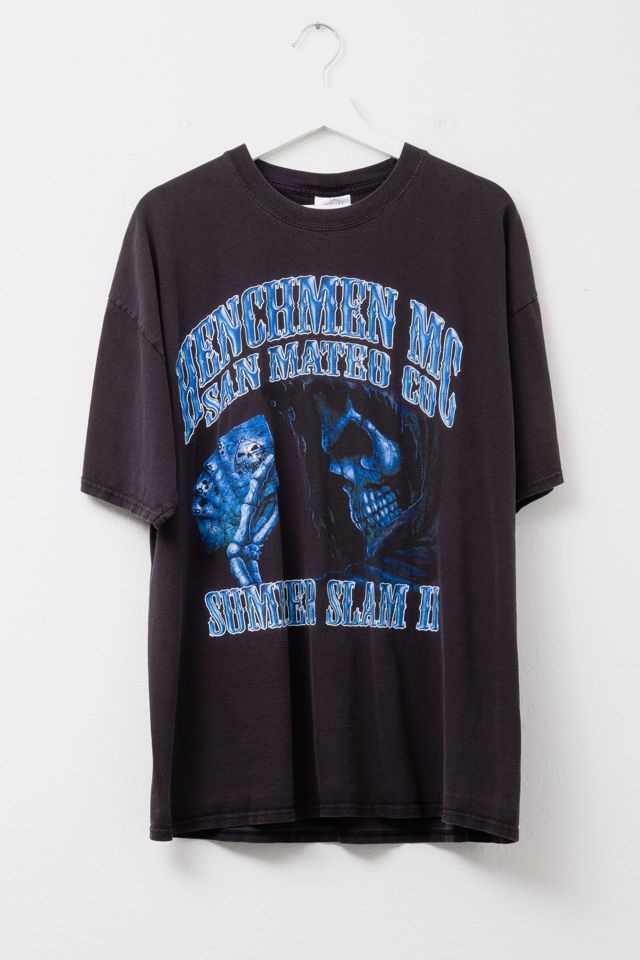 トップス archive Something like a phenomenon y2k Vintage Y2K Distressed Summer Slam 2 MC Black Graphic T-Shirt