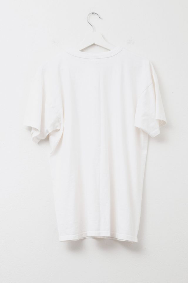 Vintage 1980s Champion Ithaca College White Graphic Cotton T-Shirt #2