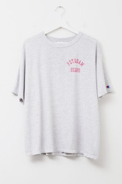 Vintage 1990s Distressed Champion Potsdam Bears Spell Out Graphic T-Shirt