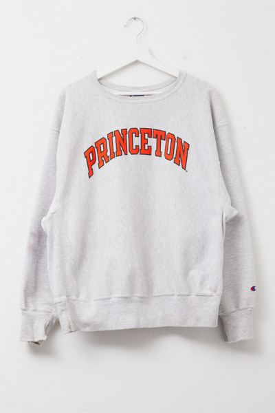Vintage Y2K Distressed Champion Princeton Spell Out Reverse Weave Sweatshirt