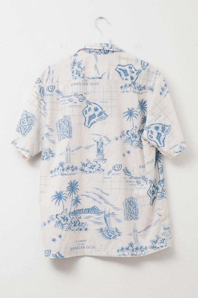 Vintage 1980s Distressed Tropical Short Sleeve Button Up Shirt #2