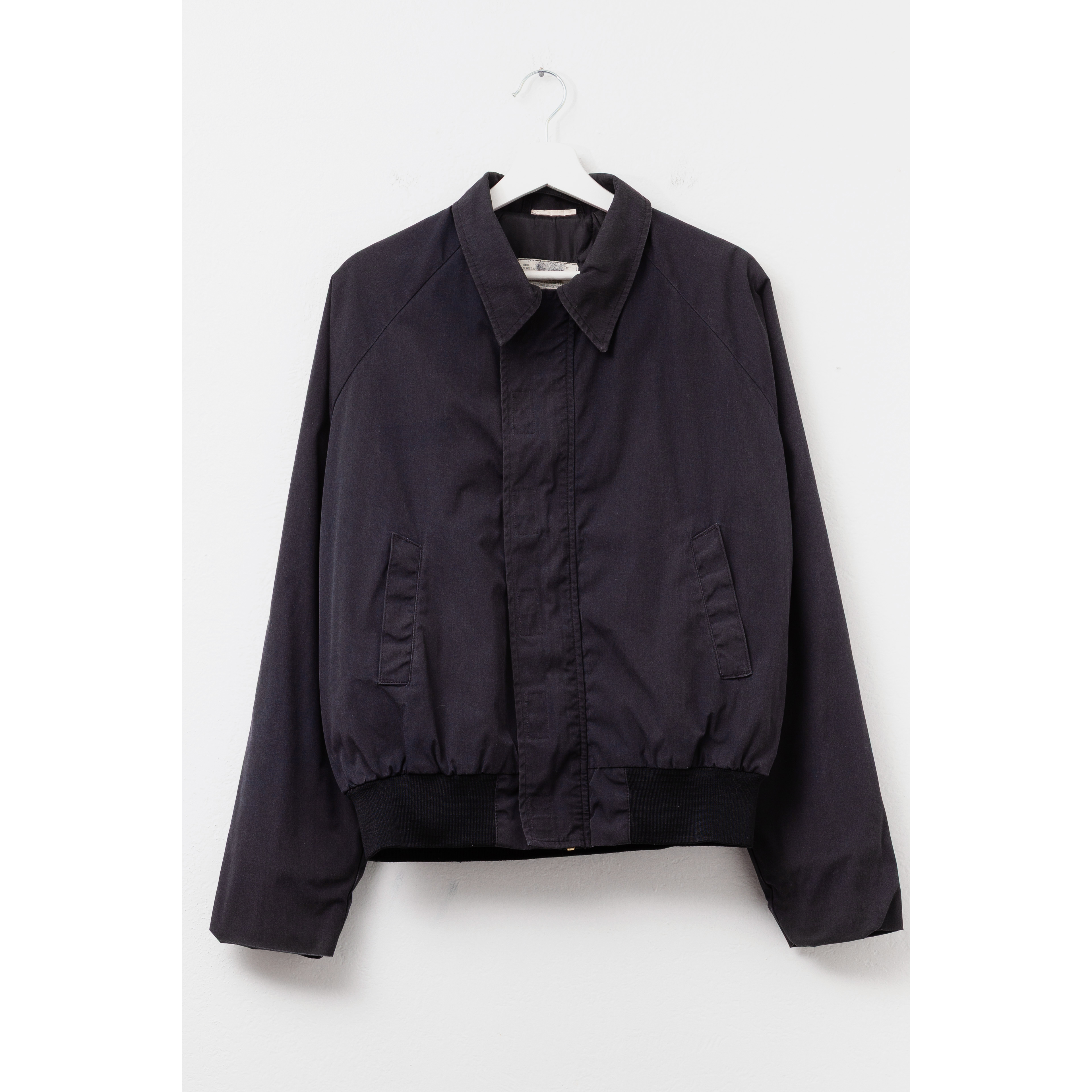 Vintage 1980s Distressed Black Insulated Utility Jacket