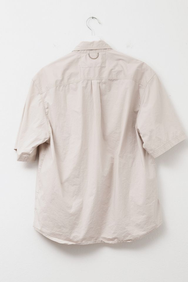 Vintage 1990s Columbia Light Brown Short Sleeve Button Up Adventure Shirt #2