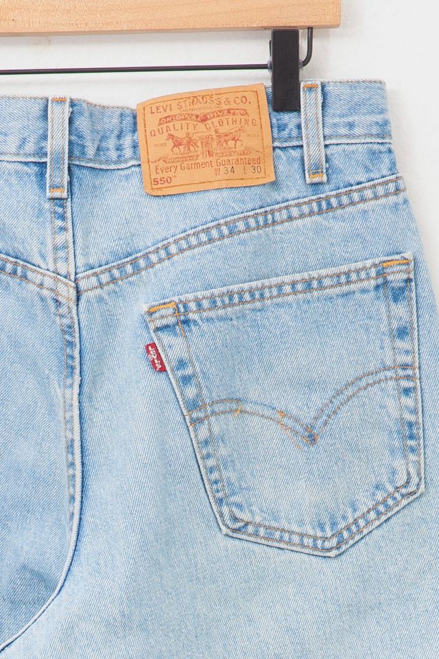 Vintage 1990s Levi’s® 550 Distressed Light Wash Denim Jeans #2