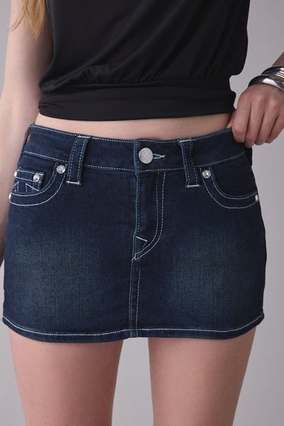 Buy Pieces PCJESSIE HW DENIM MIDI SKIRT NOOS E - Medium Blue Denim