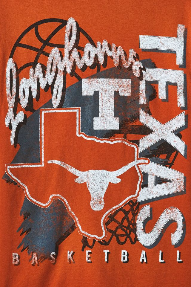 T-shirt graphique de l'équipe de basketball de l'Université du Texas NCAA #1