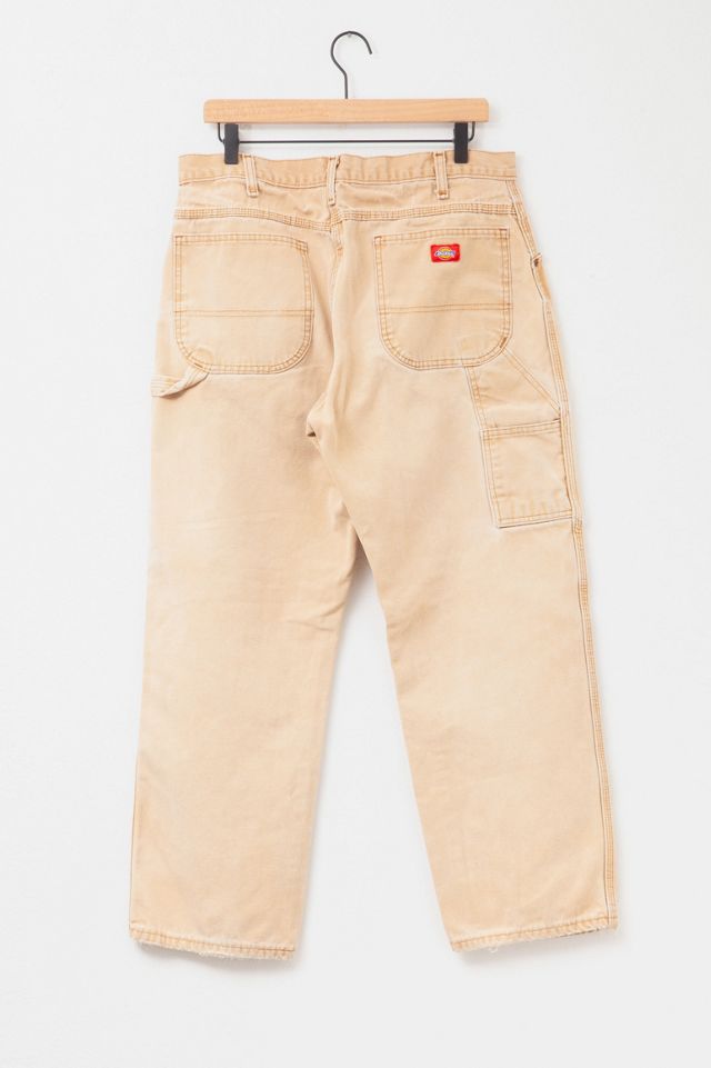 Vintage Y2K Distressed Dickies Brown Distressed Duck Canvas Work Pants #1