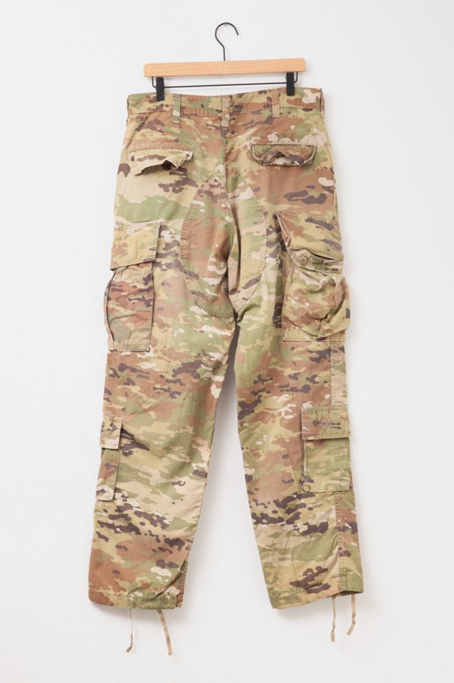 Vintage Y2K Distressed Speckled Camouflage Rip-Stop Cargo Pants #2