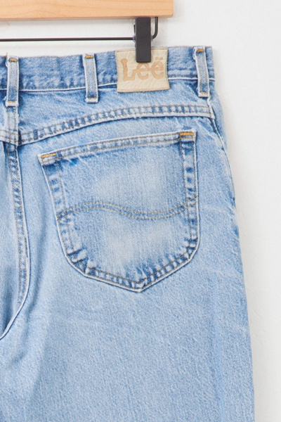 Vintage 1990s Lee Distressed Light Wash Denim Jeans