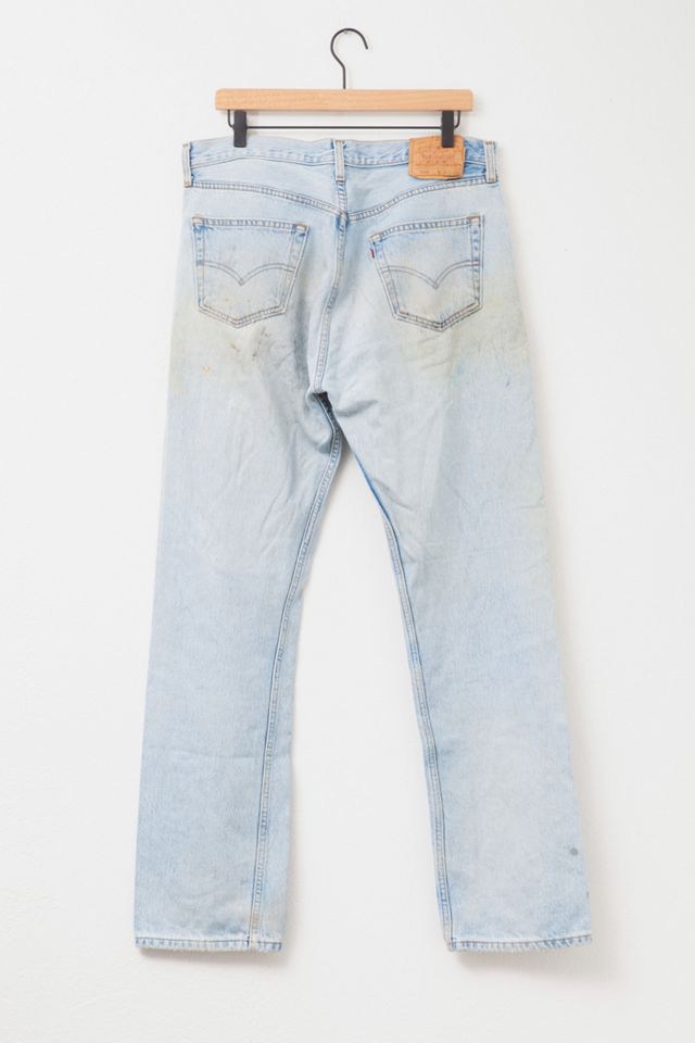 Vintage 1990s Levi’s® 501 Distressed Light Wash Button Fly Denim Jeans #2