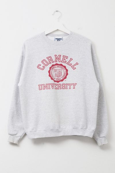 Vintage 1990s Cornell University Spell Out Crest Logo Heavyweight Sweatshirt