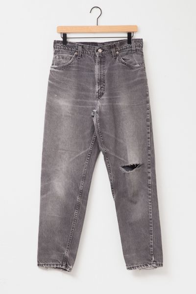 Vintage 1990s Levi’s® 550 Black Distressed Denim Jeans