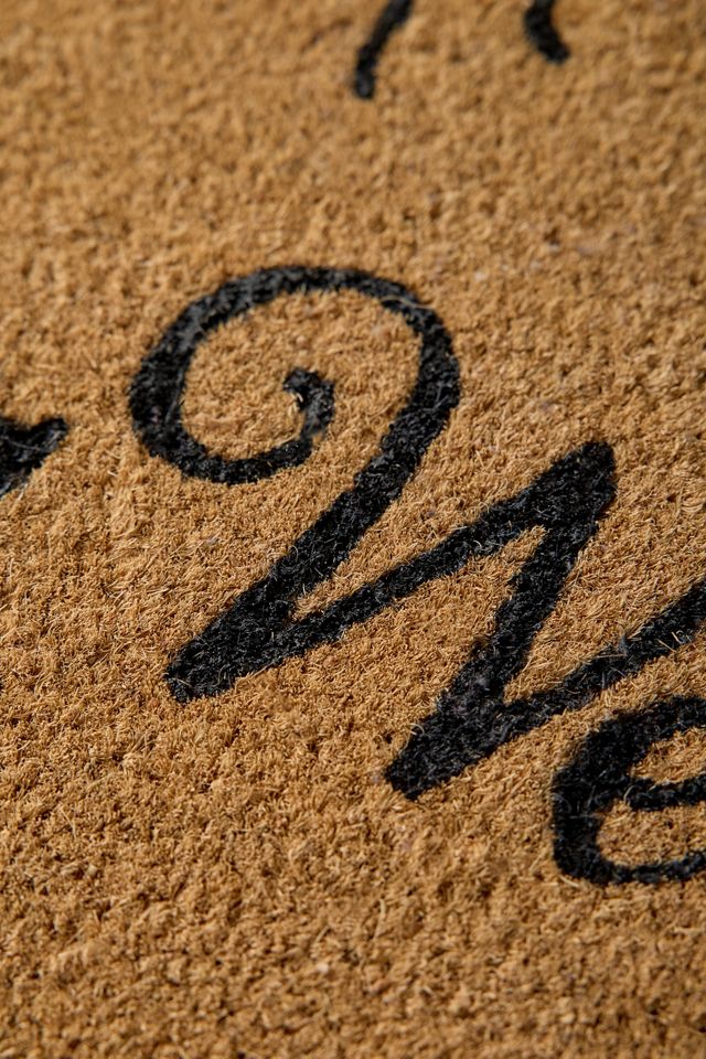 Soaking Wet Scalloped Coir Doormat #1