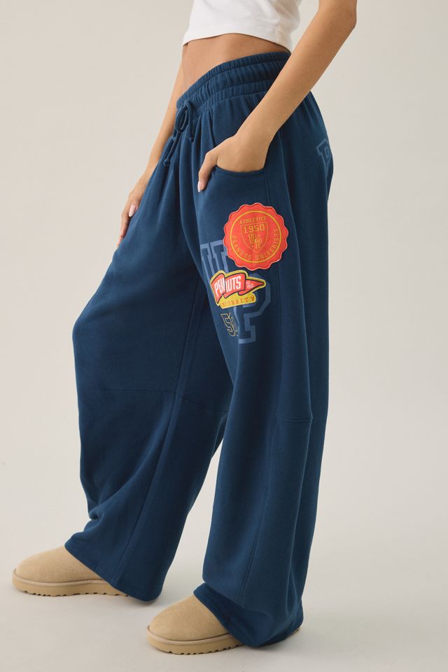 Peanuts UO Exclusive Essential Patched Graphic Barrel Leg Sweatpants #2