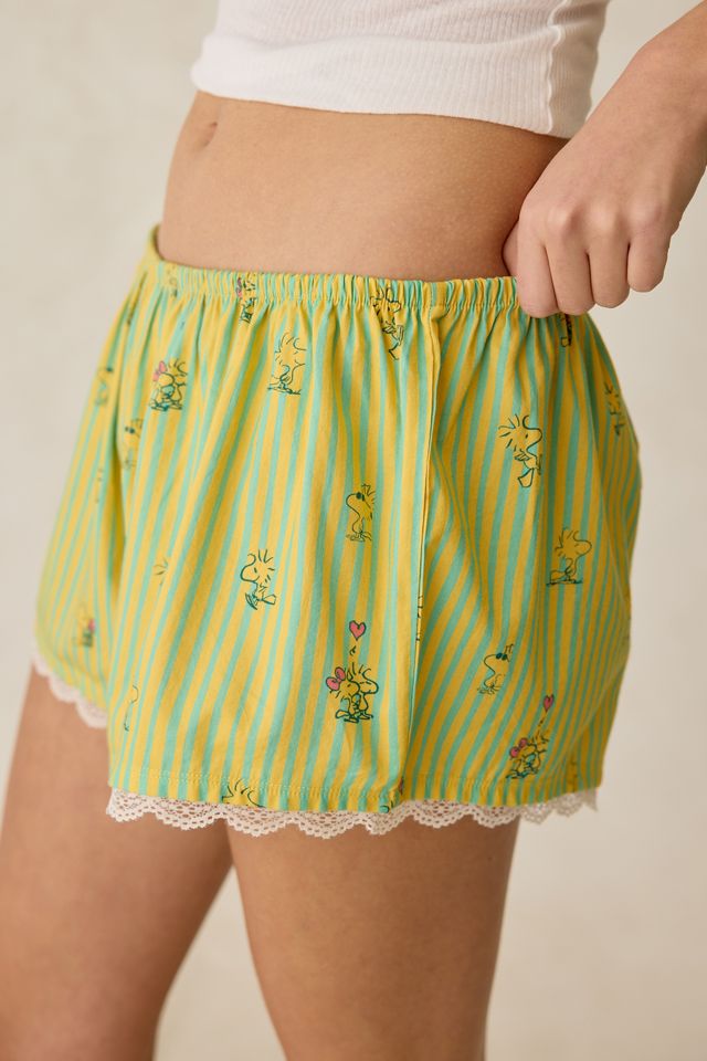 Peanuts UO Exclusive Lace Trim Boxer Shorties #2