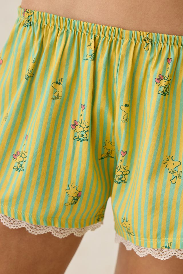 Peanuts UO Exclusive Lace Trim Boxer Shorties #3