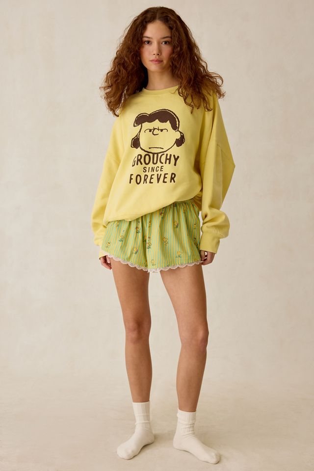 Peanuts UO Exclusive Lace Trim Boxer Shorties #4