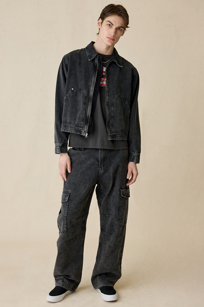 BDG Jacob Canvas Cargo Pants in Black, Men's at Urban Outfitters