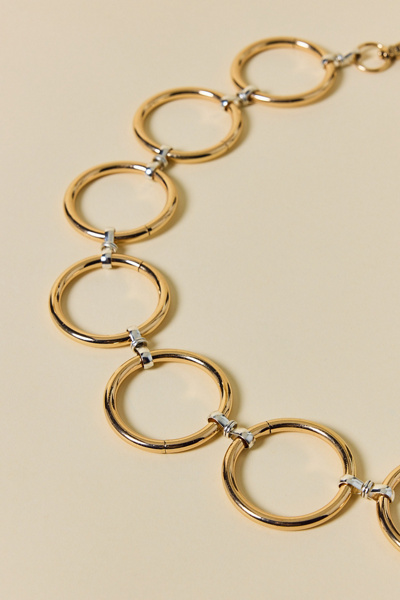 Nothing Not To Like Mixed Metal Oval Chain Belt
