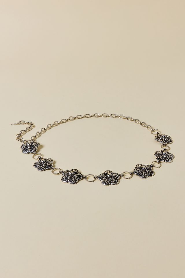 Metal Flower Chain Belt #1