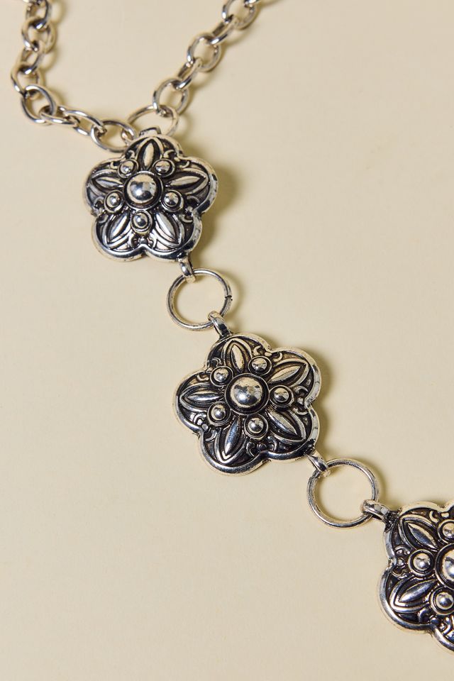 Metal Flower Chain Belt #2