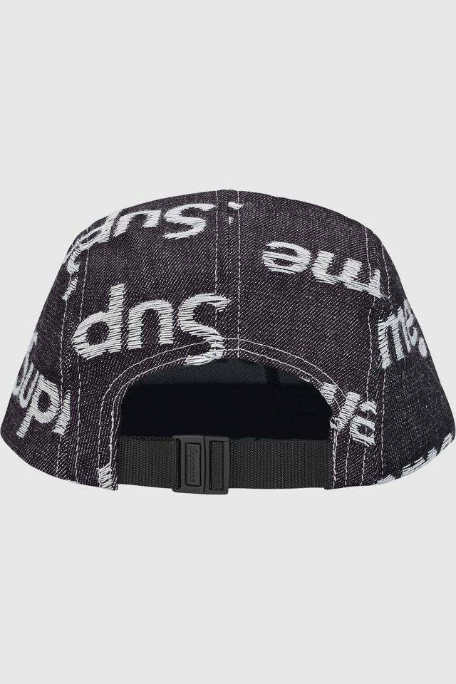 Supreme Jacquard Logos Denim Camp Cap | Urban Outfitters