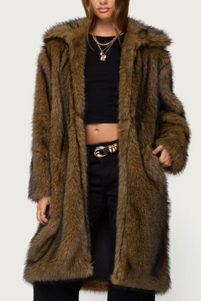 I.AM.GIA Zelda Faux Leather Faux Fur Trim Jacket | Urban Outfitters