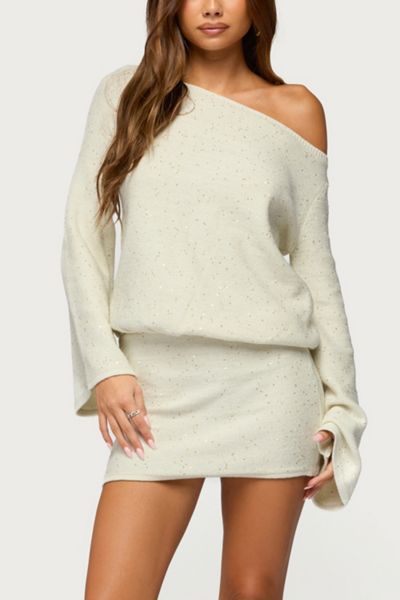 slim fit dress slacks Edikted Ribbed Knit Mini Tube Dress