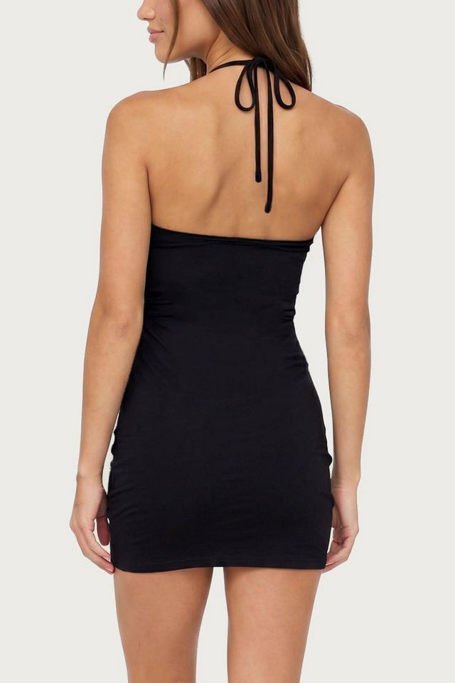 Edikted Lugenia Draped Halter Mini Dress #2