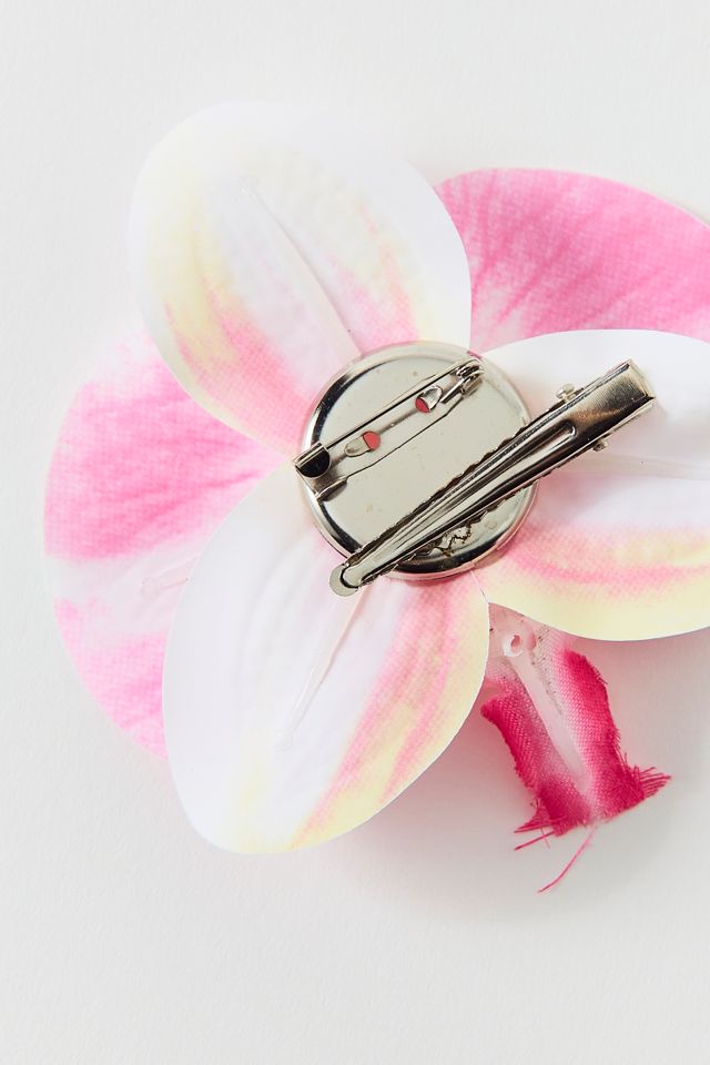 Pince à cheveux et broche fleur d'orchidée Kai #2