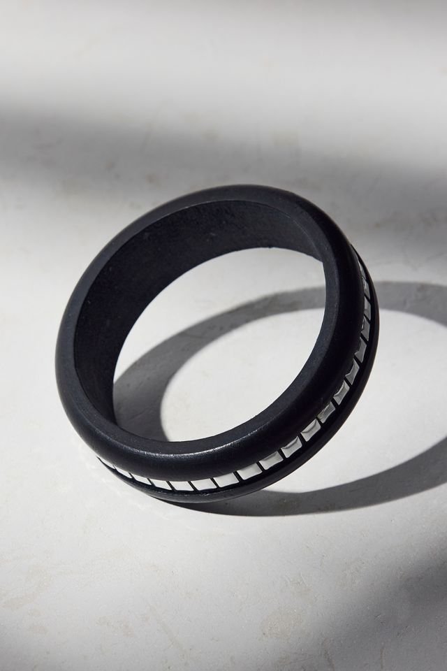 Bracelet jonc en bois clouté Tate #1