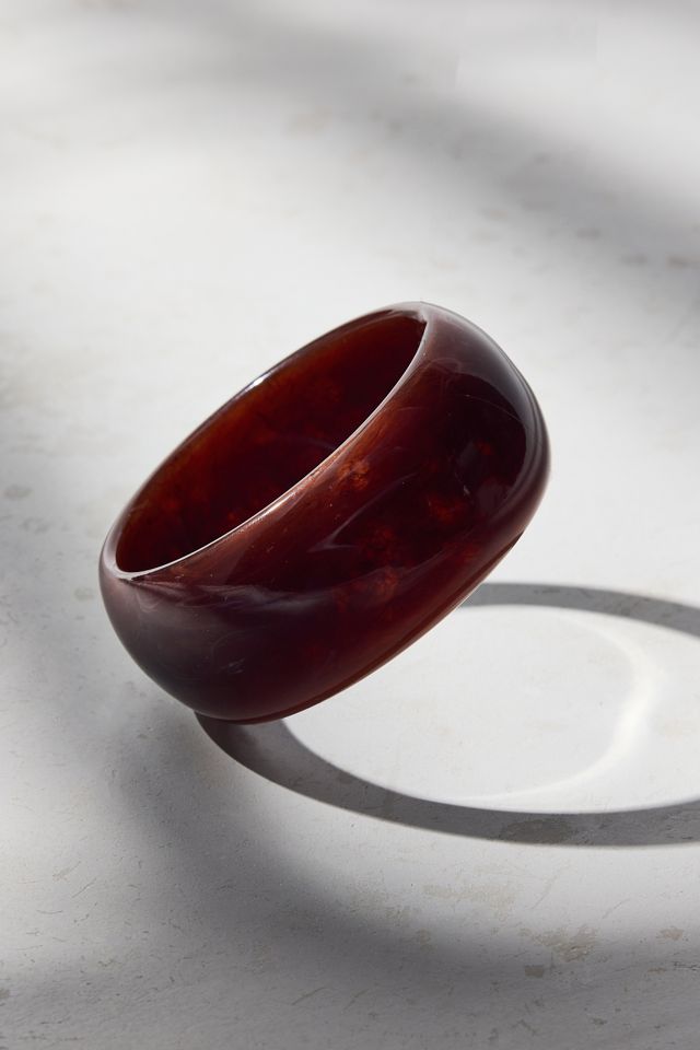 Organic Shape Chunky Bangle Bracelet #1