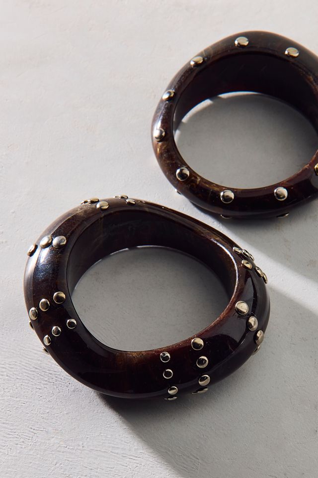 Kate Studded Bangle Bracelets Set #1