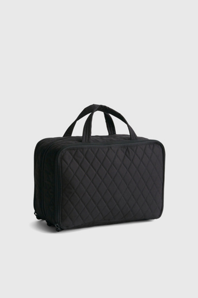 Vera Bradley Quilted Cotton Ultimate Travel Case In Moonless Night, Women's At Urban Outfitters In Black