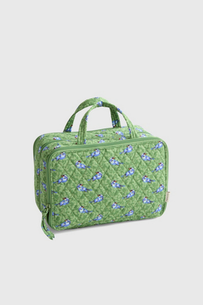 Vera Bradley Quilted Cotton Ultimate Travel Case In Green Birds, Women's At Urban Outfitters