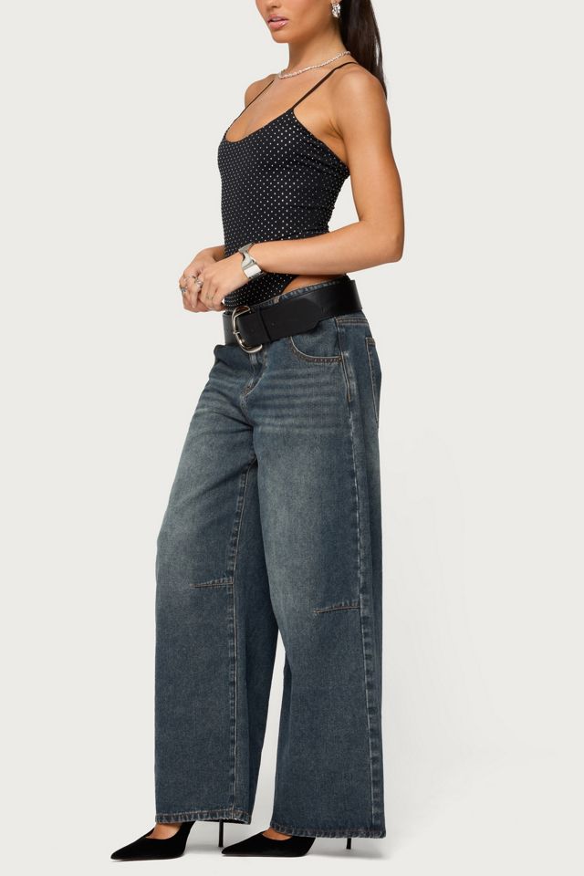 Edikted Georgey Rhinestone Bodysuit #1