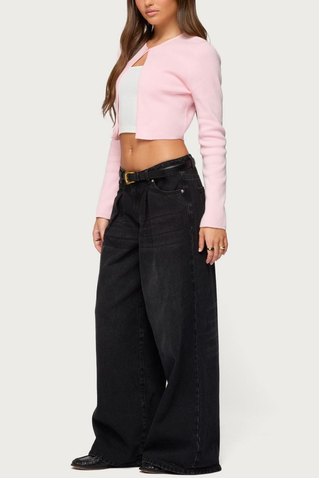 Edikted Jayne Split Front Knit Cardigan #1