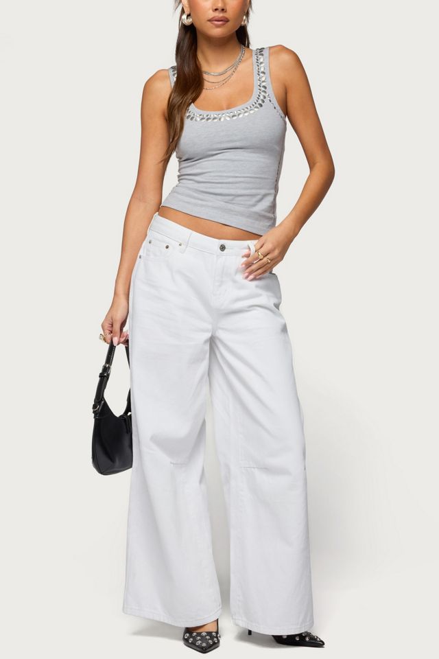 Edikted Studded Built In Bra Tank Top #1