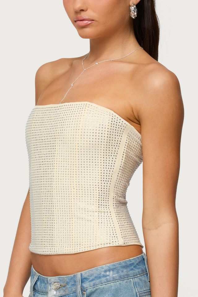 Edikted Vezza Strapless Rhinestone Corset #2