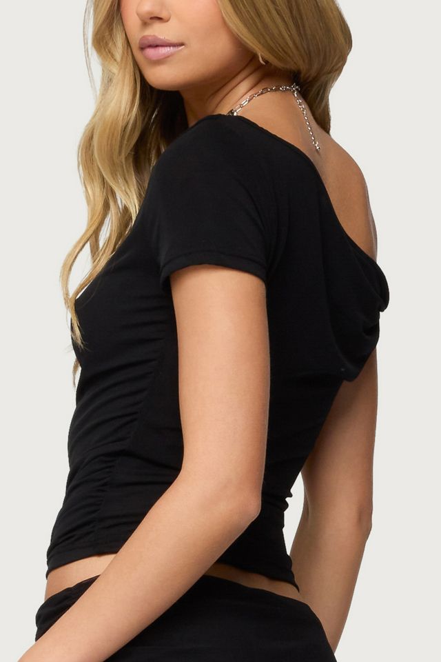 Edikted Halli Twisted Off Shoulder Top #4