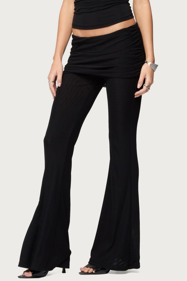 パンツ melt the lady string mini skirt pants Edikted Halli Fold Over Mini Skirt Pants | Urban Outfitters